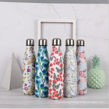 Double-Wall Stainless Steel Water Bottle Exterior Rubber Paint BPA Free